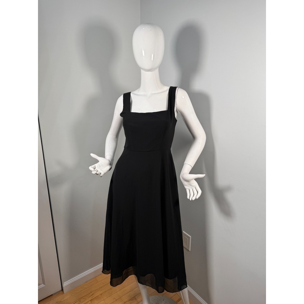 Commense Semi-Sheer Cami Long Dress black‎ size S - Picture 8 of 11